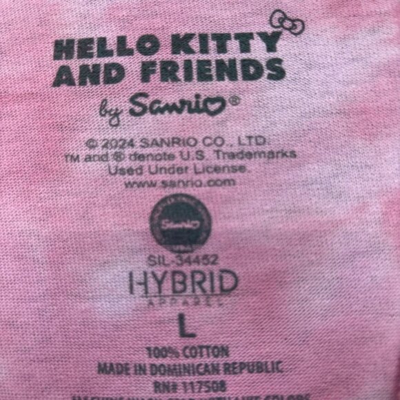 Hello Kitty and Friends Surf Club Sanrio Tie Dye T-Shirt L - Picture 4 of 5